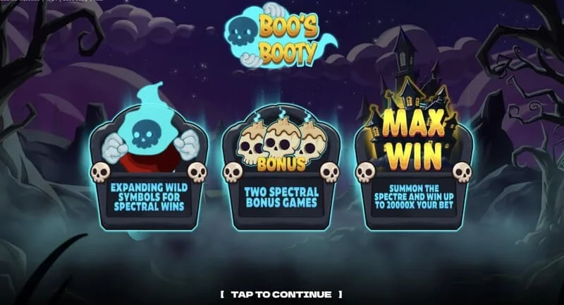 Boo's Booty - tablica bonus značajki i Feature Buy