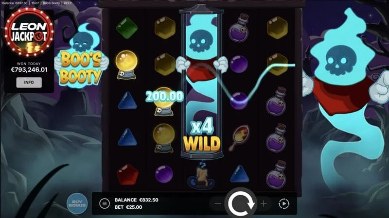 Boo's Booty - ghost Wild s numeričkim množiteljem na valjcima